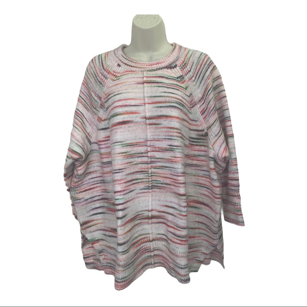Lou & Grey for LOFT Soft Pastel Striped Sweater Top